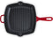 BK Bourgogne grillpan 26x26 cm - rood - gietijzer - inductie - PFAS-vrij