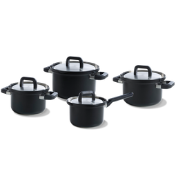 BK Flow Cool Black RVS 4-delige pannenset