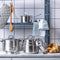 bk simplicity - pannenset - 5-delig - zilver
