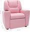 vidaXL - Kinderfauteuil - verstelbaar - kunstleer - roze