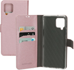 Mobiparts Galaxy A42 (2020) - Wallet Case - Saffiano motief - Roze