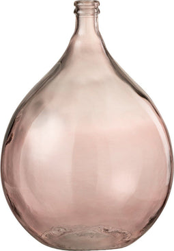 J-Line vaas Lissabon - glas - zalm - large - 56 cm hoog