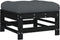 vidaXL - Tuinvoetenbanken - met - kussens - 2 - st - massief - grenenhout - zwart