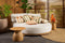Dutch Decor CYRUS - Buitenkussen 45x45 cm - waterafstotend en uv-bestendig - Peach Bloom - rood