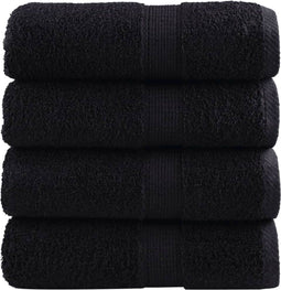 vidaXL - Gastendoekjes - SOLUND - 4 - st - 600 - g/m² - 30x50 - cm - zwart