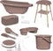 Sense - Badset 8 delig - Inclusief luieremmer en badthermometer - Mocha Mousse