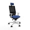 Bureaustoel Piqueras y Crespo 4B026N2 Marineblauw