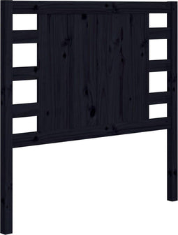 vidaXL - Hoofdbord - 81x4x100 - cm - massief - grenenhout - zwart