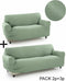 Bankbedekking Sofakover Pocket Duo Romeo 2 Stuks - Turkoois