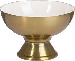 Middenstuk 25 x 25 x 16,5 cm Gouden Wit Ijzer