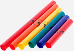 Boomwhackers BW-PG - Melodische percussie - Set van 6 pentatonische buizen - Zwart