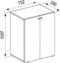 Kledingkast opbergkast Vandol Lonal Mini - kinderkamer - 110 cm hoog - donkerbruin