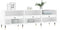 vidaXL - Tv-meubel - 150x30x44,5 - cm - bewerkt - hout - hoogglans - wit