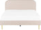 FLAYAT - Tweepersoonsbed - Lichtbeige - 180 x 200 cm - Fluweel