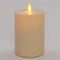 Anna's Collection LED kaars/stompkaars - ivoor wit - D8 x H13 cm - voor buiten en binnen
