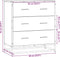 vidaXL - Dressoir - 68x35x76 - cm - bewerkt - hout - en - metaal - gerookt - eiken