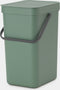 Brabantia Sort & Go - Prullenbak - 12 liter - Fir Green