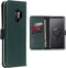 Selencia Galaxy S9 - Echt Lederen Bookcase - 3 Pashouders - Groen