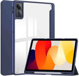 imoshion Tablet Hoes - Geschikt voor Xiaomi Redmi Pad SE - Trifold Hardcase Bookcase - Donkerblauw