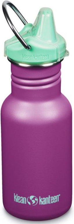 Klean Kanteen RVS Drinkfles Kid Classic narrow - Sippy Cap - sparkling grape - 355ml