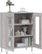 vidaXL - Dressoir - 69,5x34x90 - cm - bewerkt - hout - grijs - sonoma - eikenkleurig