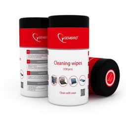 Sterile Cleaning Wipe Sachets (Pack) LCD GEMBIRD CK-WW100-01 (100 pcs)