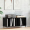 vidaXL - Recordkast - Zwart - Eiken - 100x38x48 - cm - Gerecycled - Hout