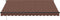 vidaXL - Luifel - handmatig - uittrekbaar - 400x350 - cm - bruin