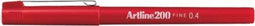 ARTLINE 200 Stift - 1 stuk - 0,4mm Lijndikte - Rood