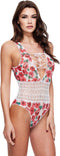 Baci - White Floral & Lace Teddy Q