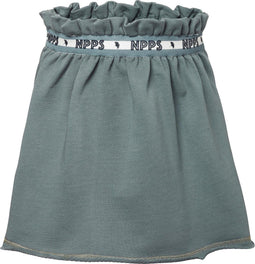 Noppies Rok Leafielddrive - Joggingstof - Elastische tailleband - Silver Pine - Maat 116