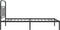 vidaXL - Bedframe - met - hoofdbord - metaal - zwart - 107x203 - cm