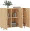 vidaXL - Dressoir - 90x34x80 - cm - bewerkt - hout - sonoma - eikenkleurig