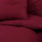 vidaXL - Dekbedovertrekset - 200x200 - cm - katoen - bordeauxrood