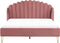 AMBILLOU - Tweepersoonsbed - Roze - 180 x 200 cm - Fluweel