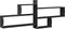 vidaXL - Wandschap - 167,5x18x68 - cm - bewerkt - hout - zwart