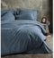 King Reinforced - Dekbedovertrekset - 100% katoen - 220 x 240 cm - Antraciet (2 stuks)