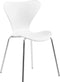 BOONVILLE - Eetkamerstoel - Wit - Synthetisch materiaal