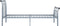 vidaXL - Bedframe - metaal - grijs - 100x200 - cm