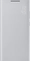 Samsung Galaxy S22 Ultra - Smart LED View Hoesje - Antibacterieel - Lichtgrijs