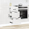 vidaXL - Keuken - onderkast - Lucca - bewerkt - hout - hoogglans - wit