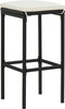 vidaXL - Barkrukken - met - kussens - 3 - st - poly - rattan - zwart