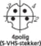 BKL Electronic 0204018 Miniatuur-DIN-connector Stekker, recht Aantal polen: 4 Zwart 1 stuk(s)