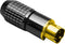 BKL Electronic 0204018 Miniatuur-DIN-connector Stekker, recht Aantal polen: 4 Zwart 1 stuk(s)