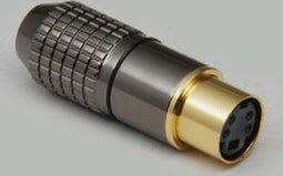 BKL Electronic 0204118 Miniatuur-DIN-connector Bus, recht Aantal polen: 8 Zwart 1 stuk(s)