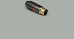 BKL Electronic 0212013 Miniatuur-DIN-connector Koppeling, recht Aantal polen: 8 Chroom 1 stuk(s)