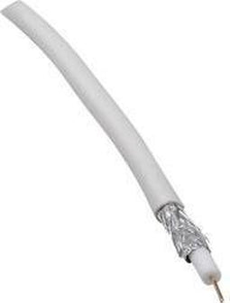 BKL Electronic 0806001/25 Coaxkabel Buitendiameter: 6.60 mm 75 Ω 90 dB Wit 25 m