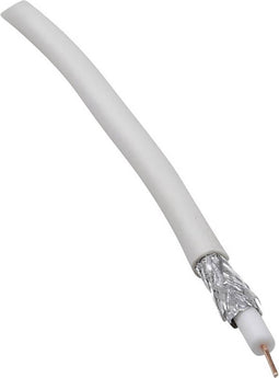 BKL Electronic 0806001/50 Coaxkabel Buitendiameter: 6.60 mm 75 Ω 90 dB Wit 50 m