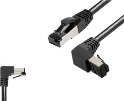 BKL Electronic 144019 RJ45 Netwerkkabel, patchkabel CAT 8.1 S/FTP 2 m Zwart Halogeenvrij 1 stuk(s)