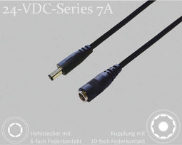 BKL Electronic DC-connector Holle DC-stekker - DC-koppeling 5.5 mm 2.5 mm 5.5 mm 2.5 mm 2 m 1 stuk(s) Single